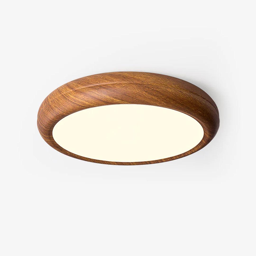 Niralel Ceiling Light Woodgrain Acrylic Round