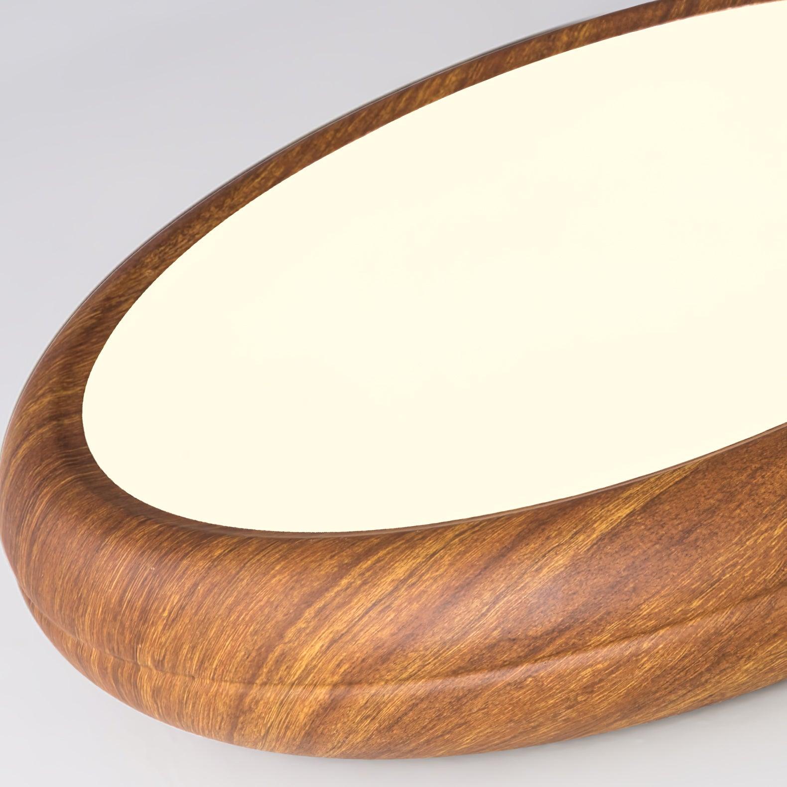Niralel Ceiling Light Woodgrain Acrylic Round
