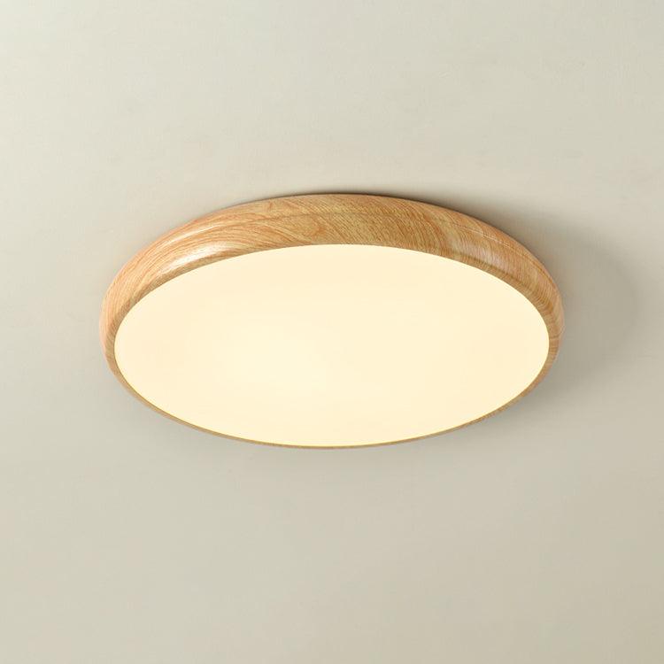 Niralel Ceiling Light Woodgrain Acrylic Round