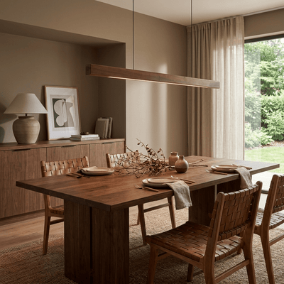 Wood Linear LED Pendant Light