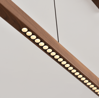 Wood Linear LED Pendant Light