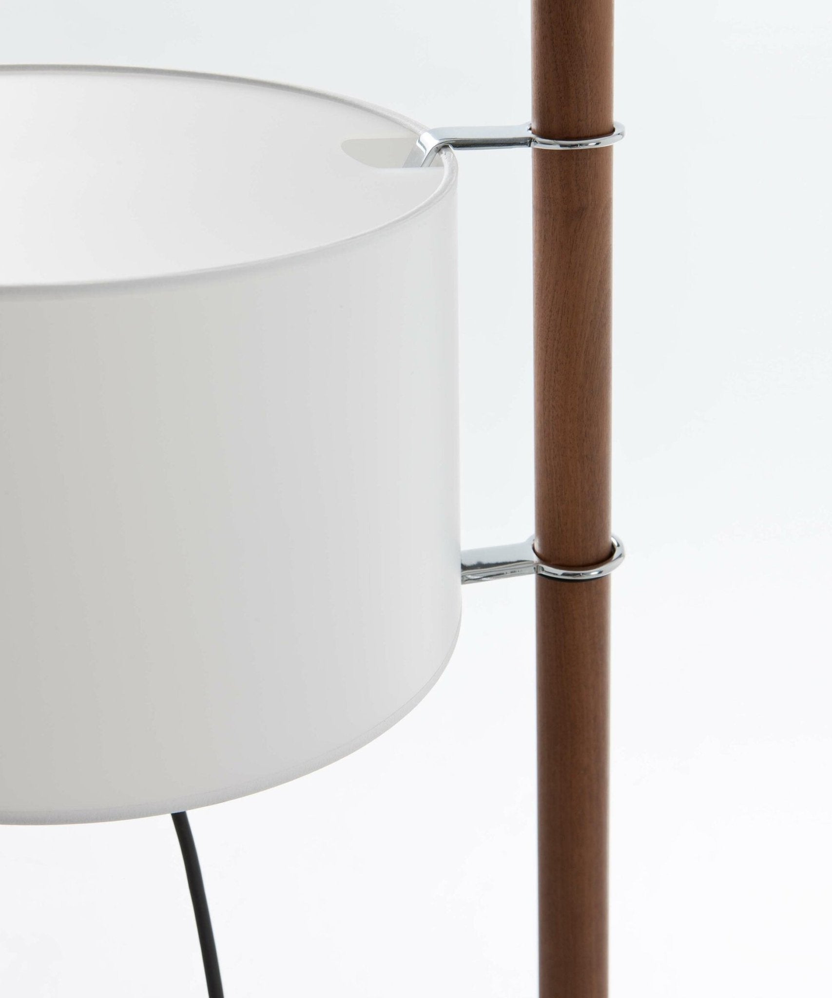 Jex Wood Fabric Floor Lamp