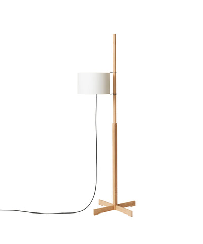 Jex Wood Fabric Floor Lamp
