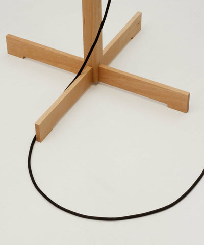 Jex Wood Fabric Floor Lamp