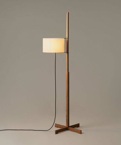 Jex Wood Fabric Floor Lamp