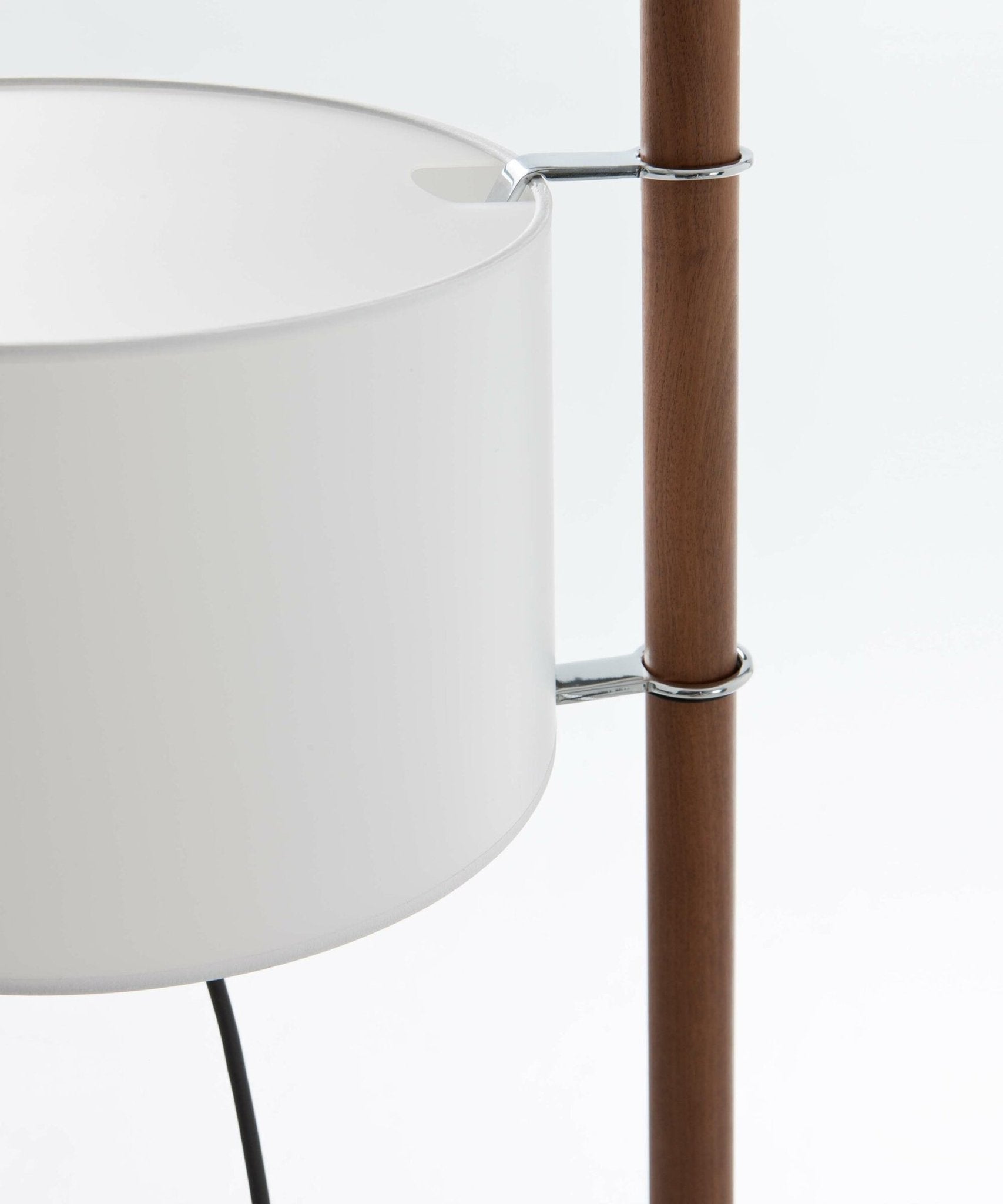 Jex Wood Fabric Floor Lamp