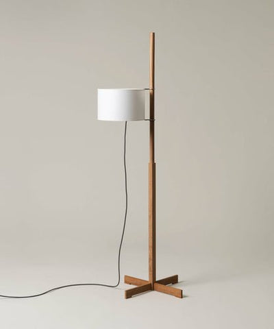 Jex Wood Fabric Floor Lamp