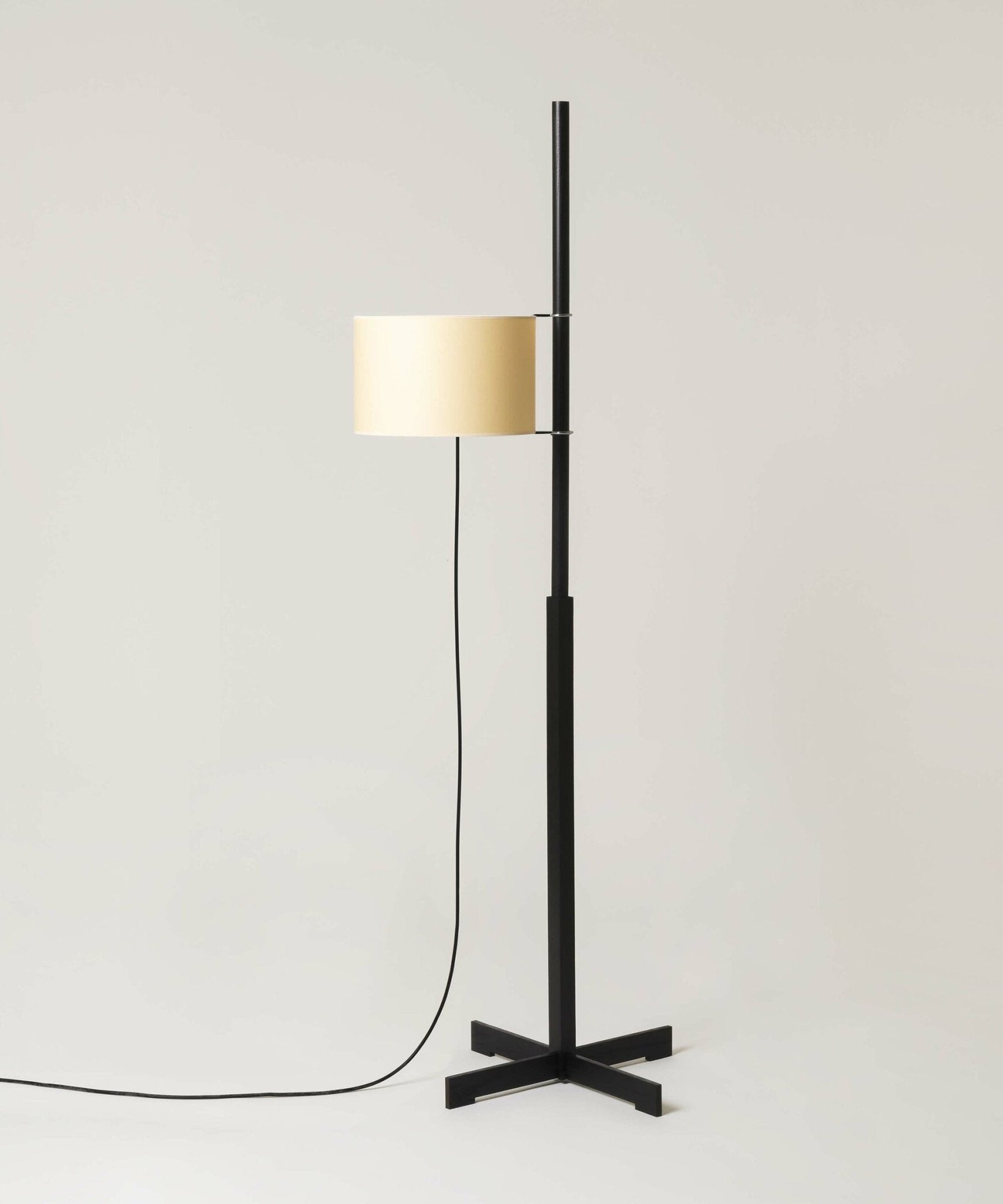 Jex Wood Fabric Floor Lamp