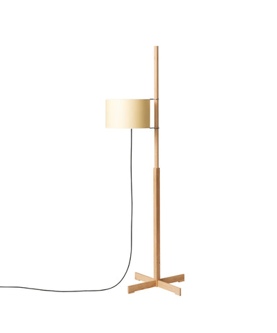 Jex Wood Fabric Floor Lamp