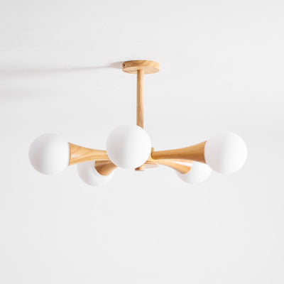 Briarshire Wooden Nera Chandelier