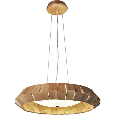 Viresto Wooden Patchwork Ring Chandelier
