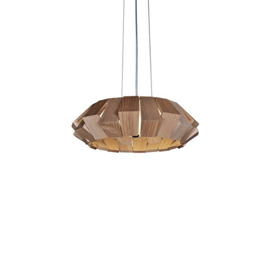Viresto Wooden Patchwork Ring Chandelier
