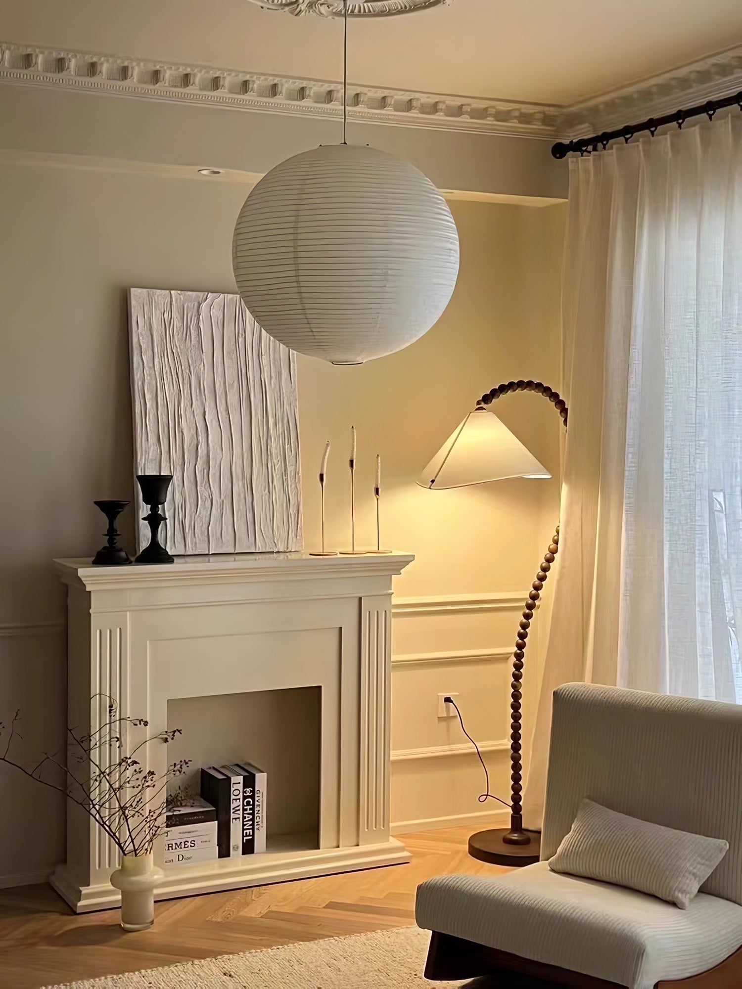 Nadia Modern Wood Floor Lamp