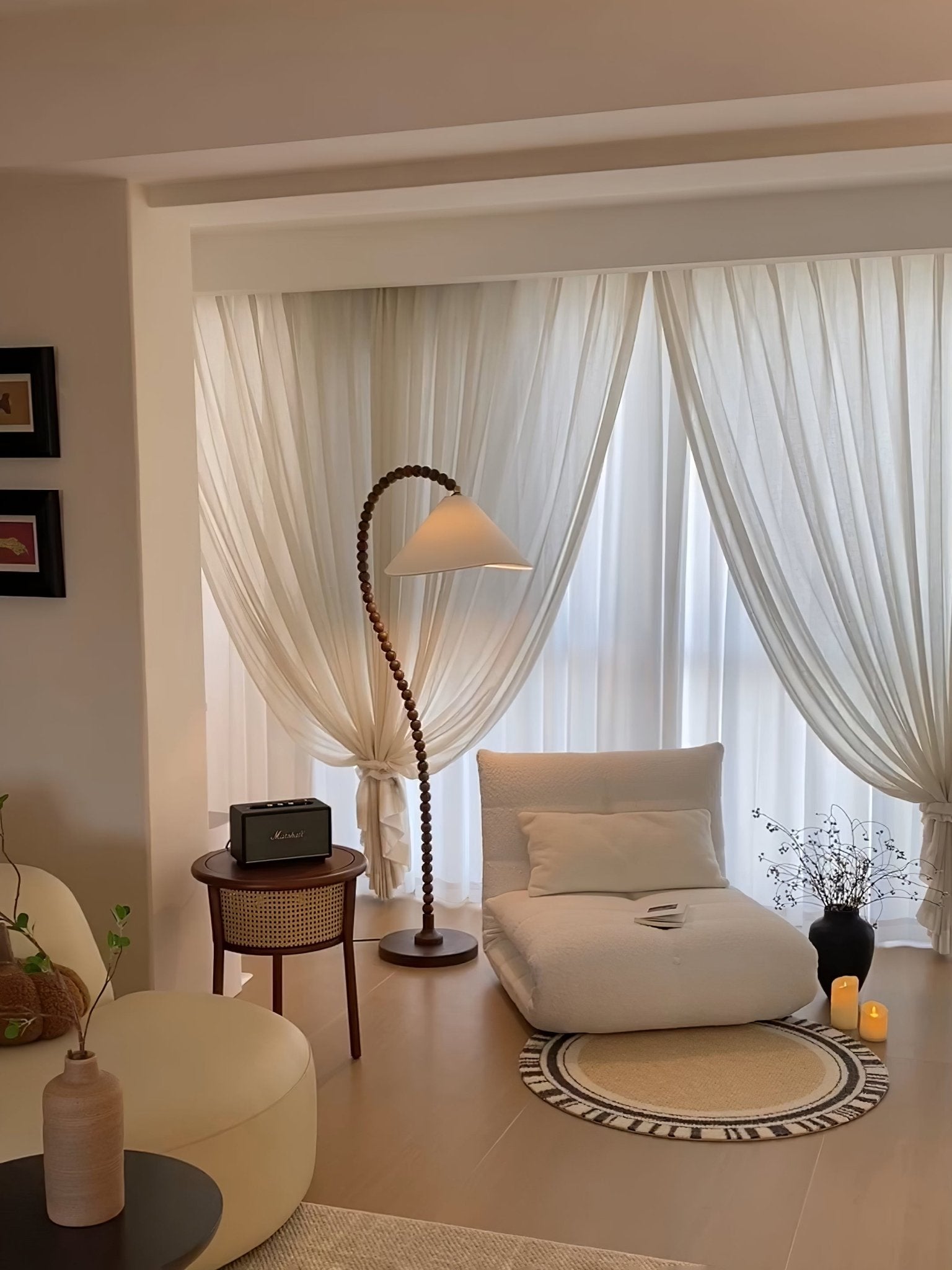 Nadia Modern Wood Floor Lamp