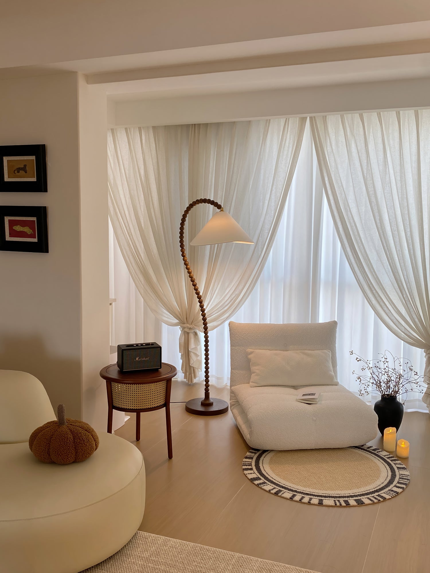 Nadia Modern Wood Floor Lamp