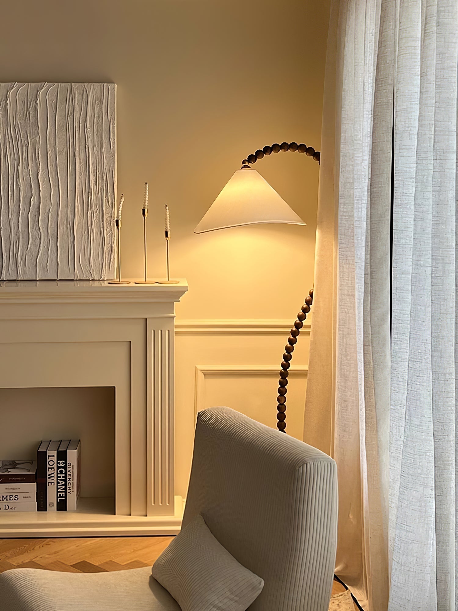 Nadia Modern Wood Floor Lamp