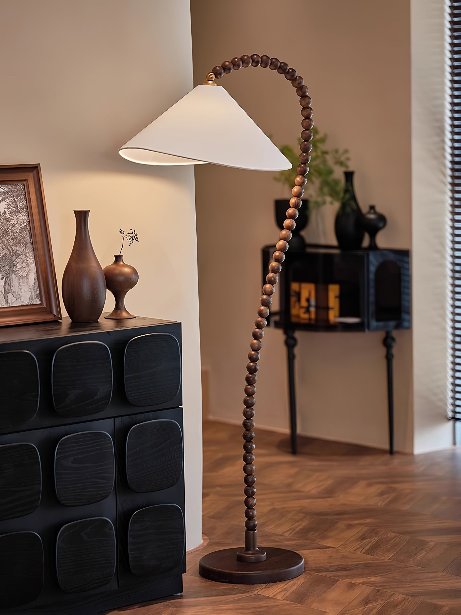 Nadia Modern Wood Floor Lamp