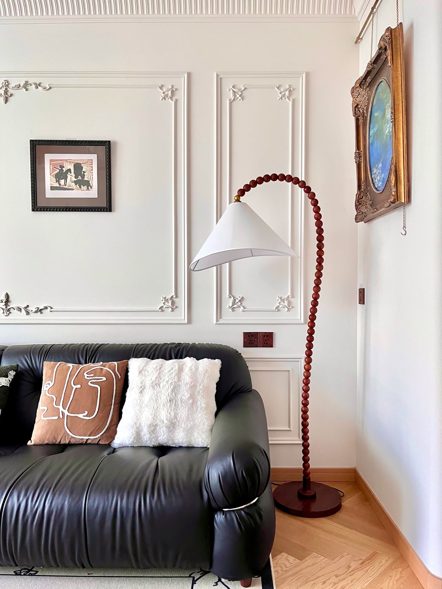 Nadia Modern Wood Floor Lamp