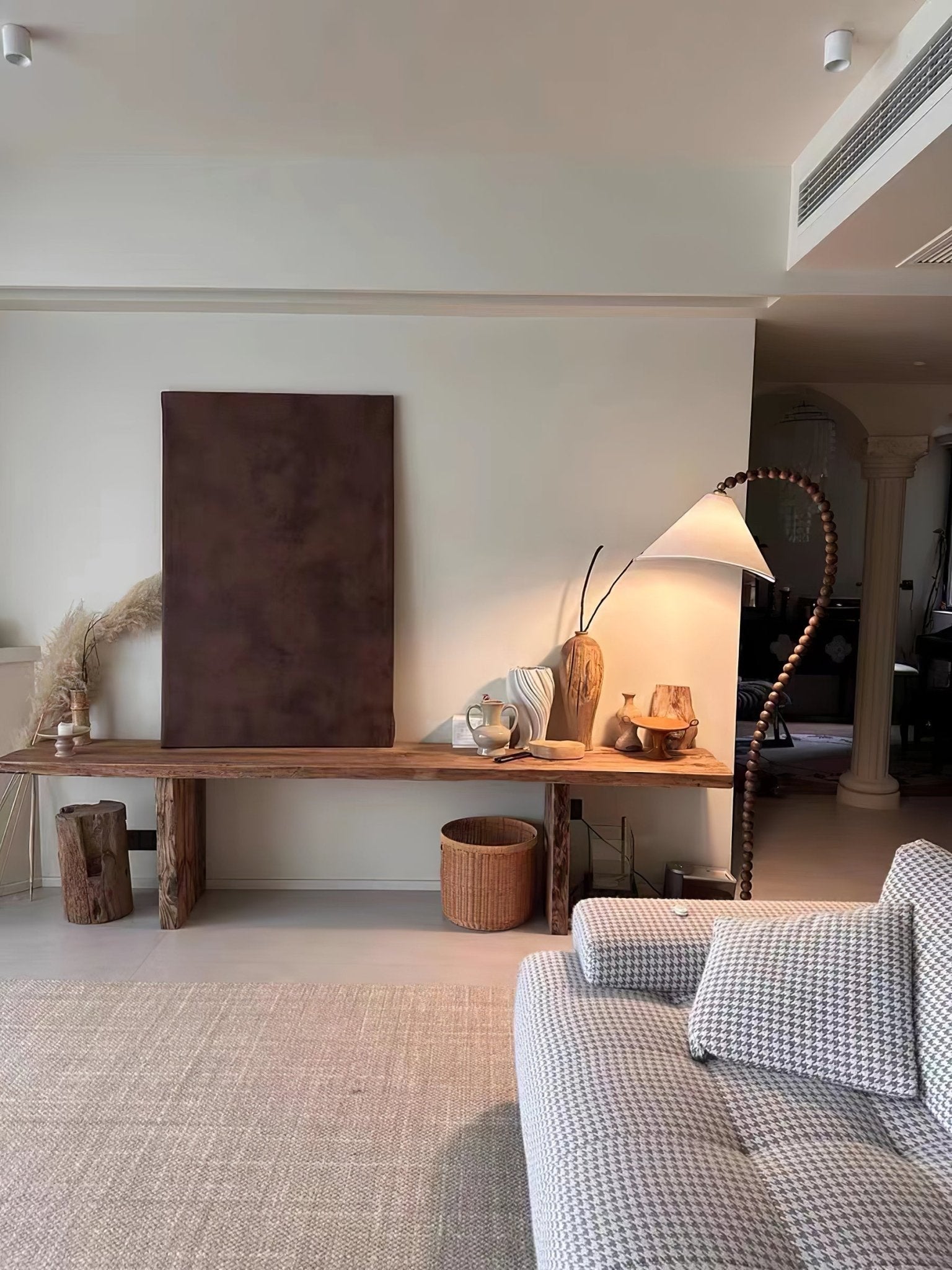 Nadia Modern Wood Floor Lamp