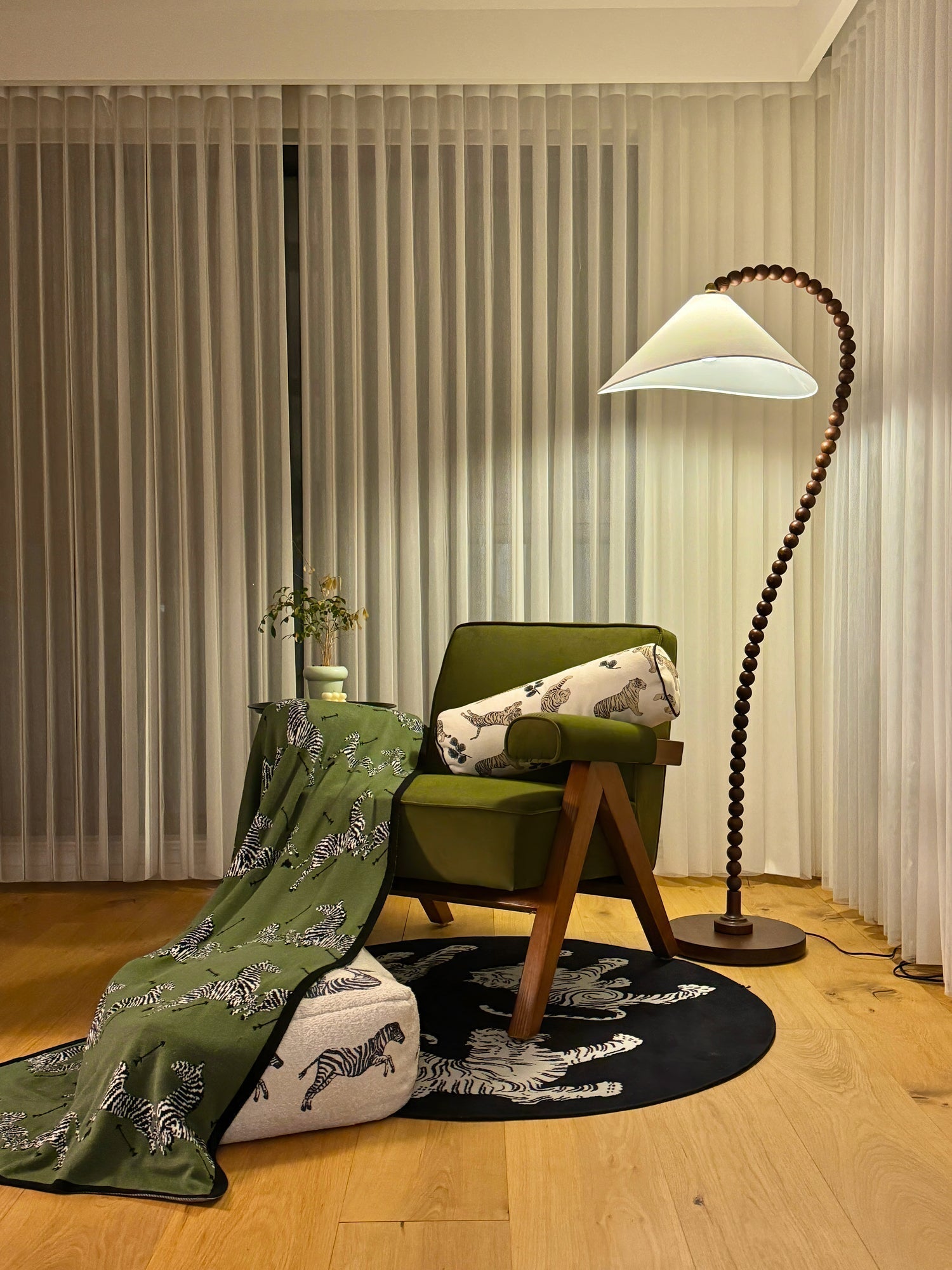 Nadia Modern Wood Floor Lamp