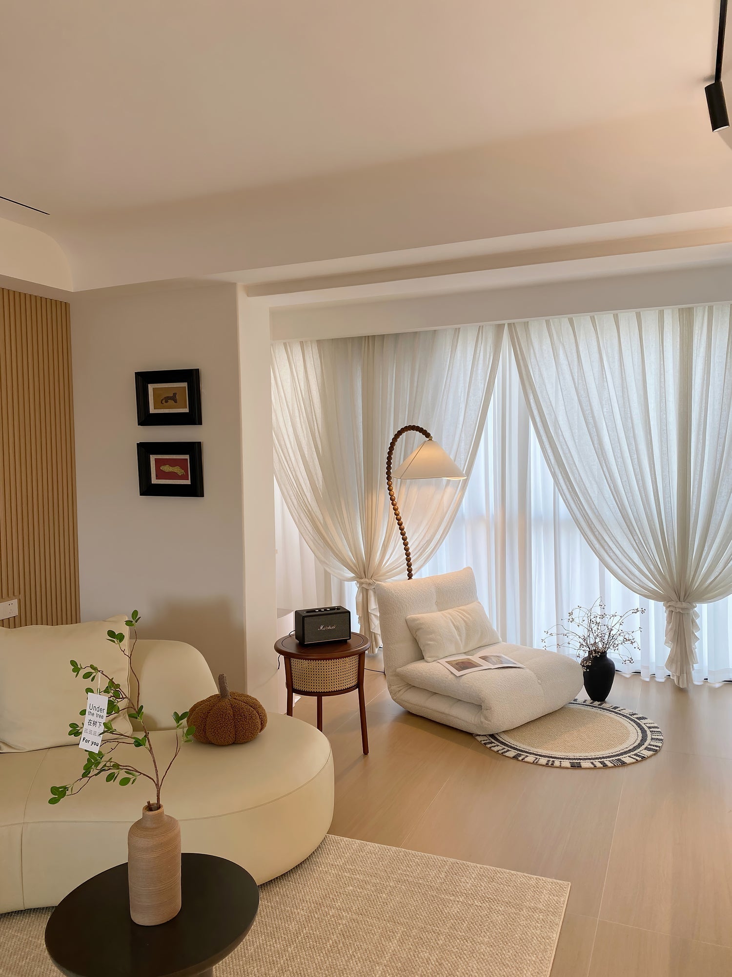 Nadia Modern Wood Floor Lamp