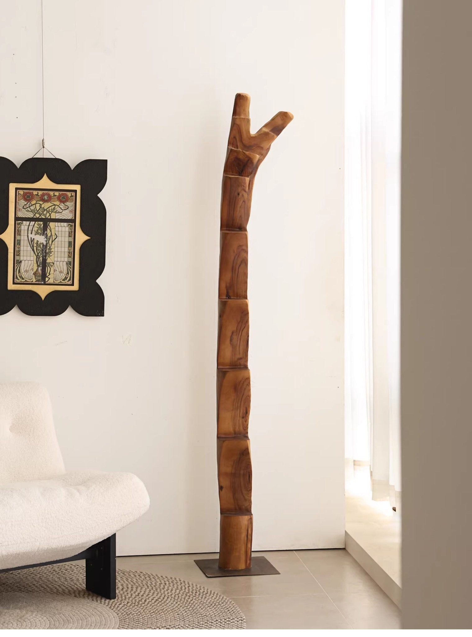 Wooden Branch Candle Tower
