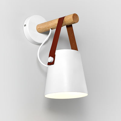 Virixon Wood Leather Wall Lamp