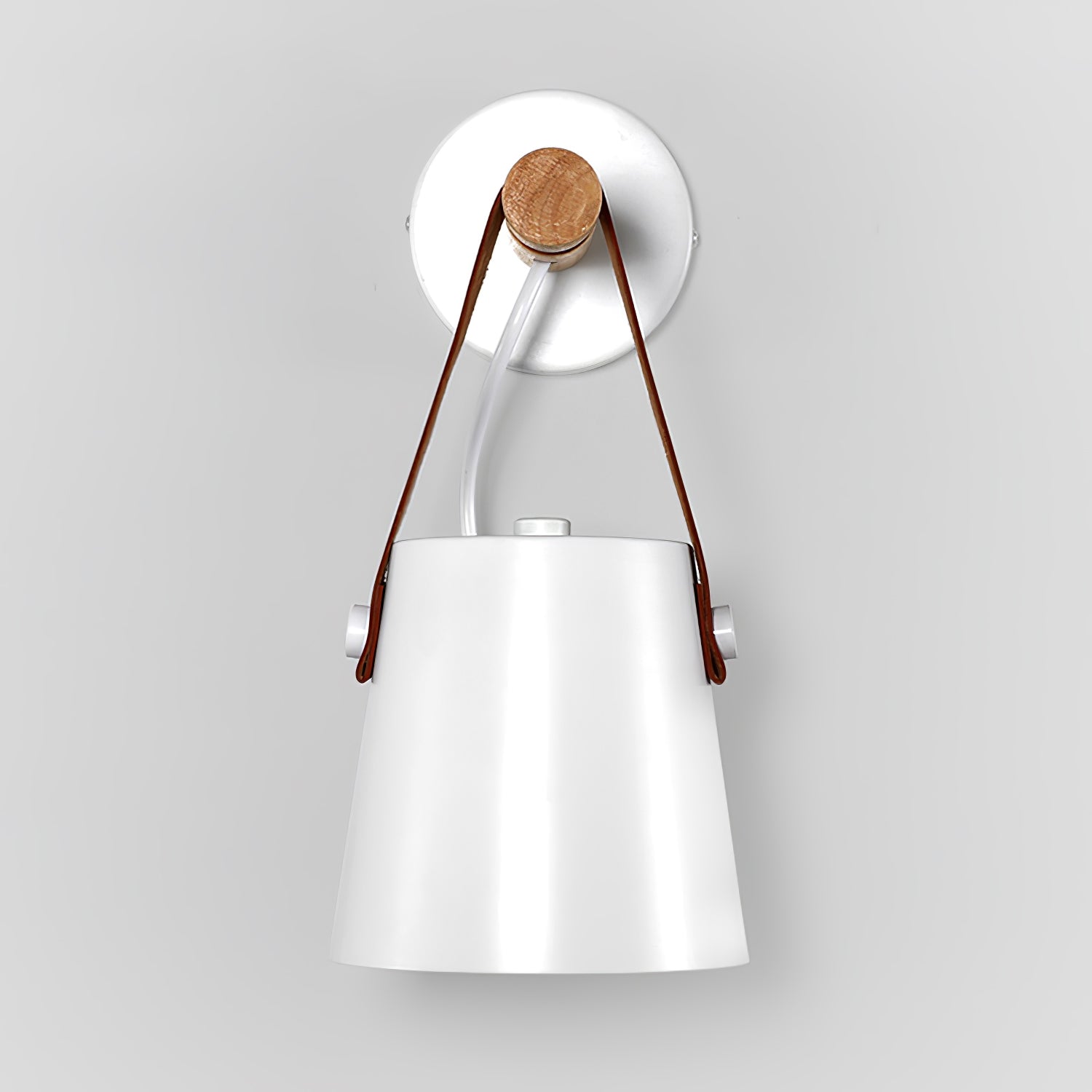 Virixon Wood Leather Wall Lamp