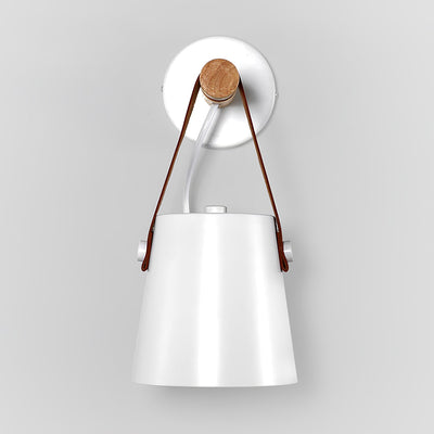 Virixon Wood Leather Wall Lamp