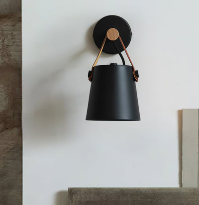 Virixon Wood Leather Wall Lamp