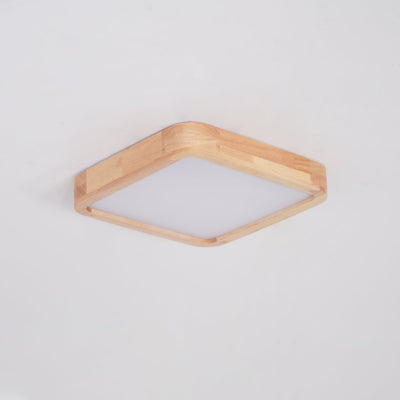 Aldalaya Ceiling Light Wooden Geometric LED