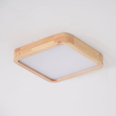 Aldalaya Ceiling Light Wooden Geometric LED