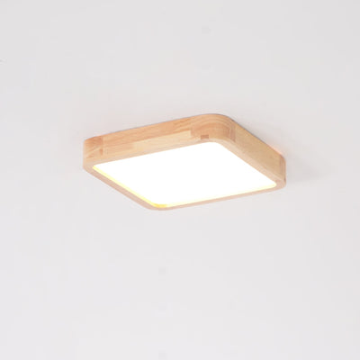 Aldalaya Ceiling Light Wooden Geometric LED