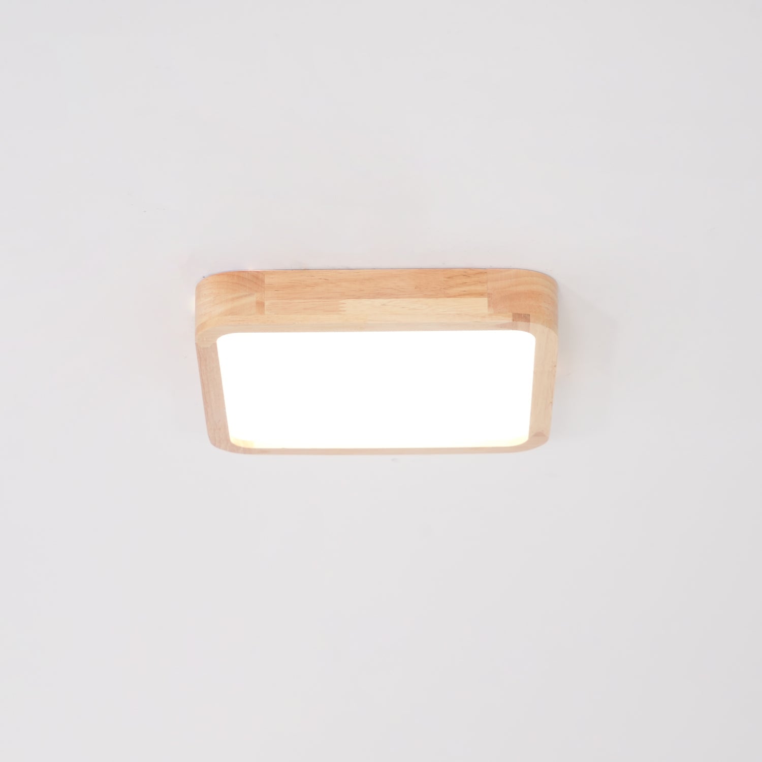 Aldalaya Ceiling Light Wooden Geometric LED