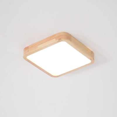 Aldalaya Ceiling Light Wooden Geometric LED