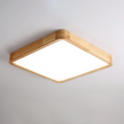 Aldalaya Ceiling Light Wooden Geometric LED
