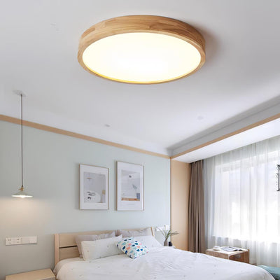 Aldalaya Ceiling Light Wooden Geometric LED