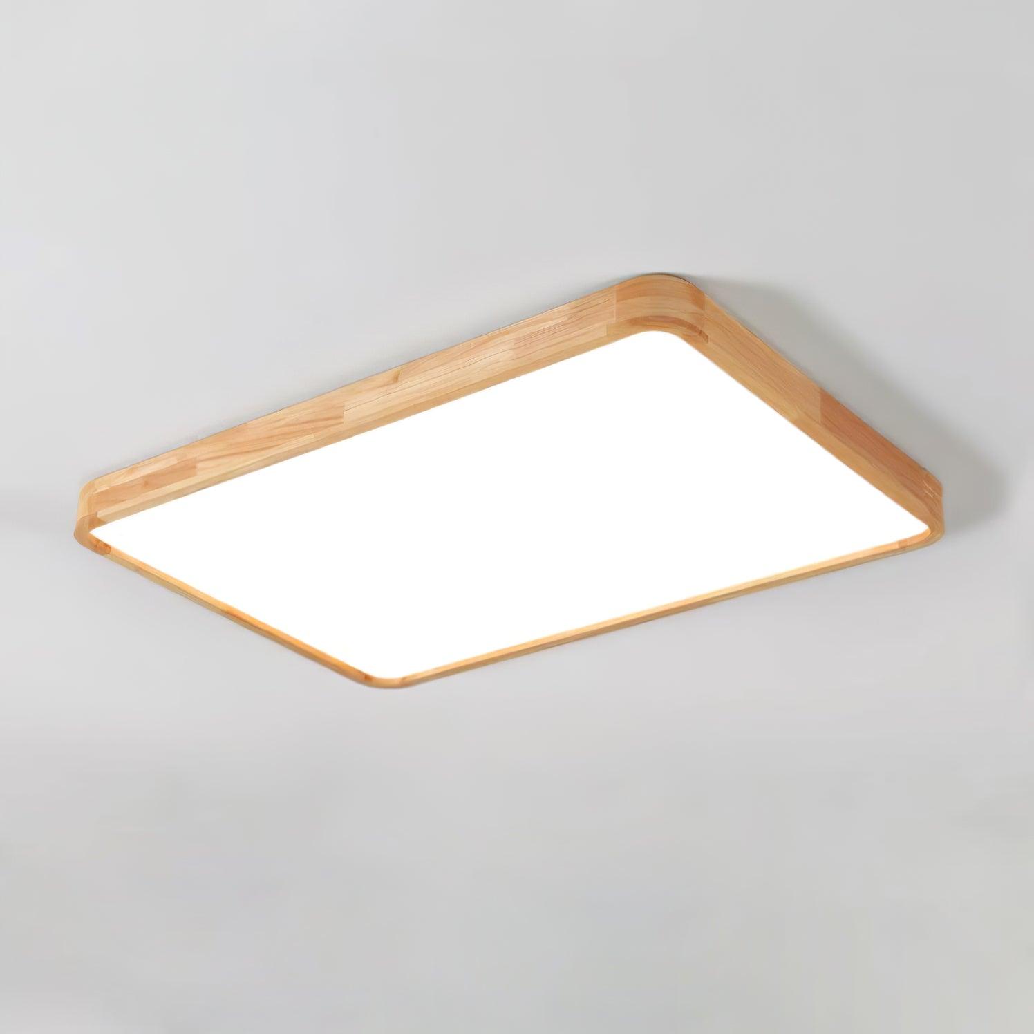 Aldalaya Ceiling Light Wooden Geometric LED