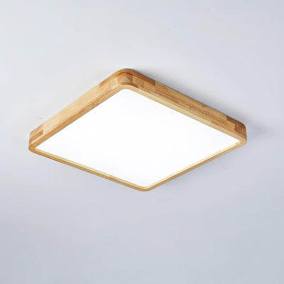 Aldalaya Ceiling Light Wooden Geometric LED