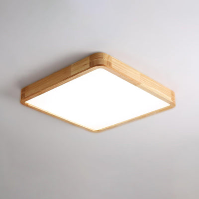 Aldalaya Ceiling Light Wooden Geometric LED