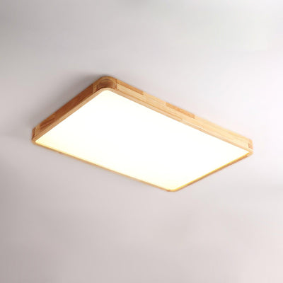 Aldalaya Ceiling Light Wooden Geometric LED