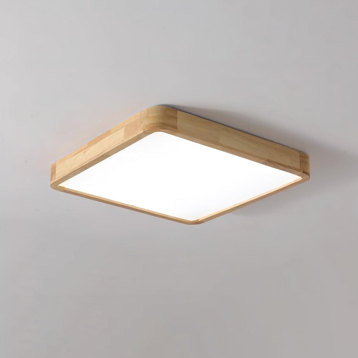 Aldalaya Ceiling Light Wooden Geometric LED