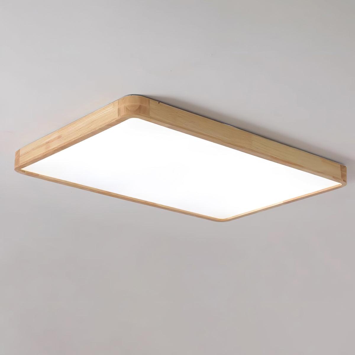 Aldalaya Ceiling Light Wooden Geometric LED