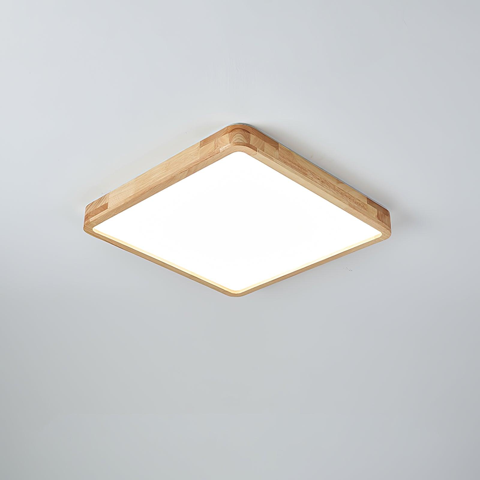 Aldalaya Ceiling Light Wooden Geometric LED