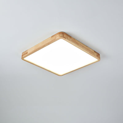 Aldalaya Ceiling Light Wooden Geometric LED