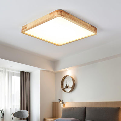 Aldalaya Ceiling Light Wooden Geometric LED