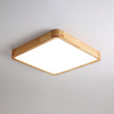 Aldalaya Ceiling Light Wooden Geometric LED