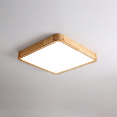 Aldalaya Ceiling Light Wooden Geometric LED
