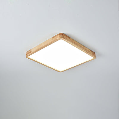 Aldalaya Ceiling Light Wooden Geometric LED