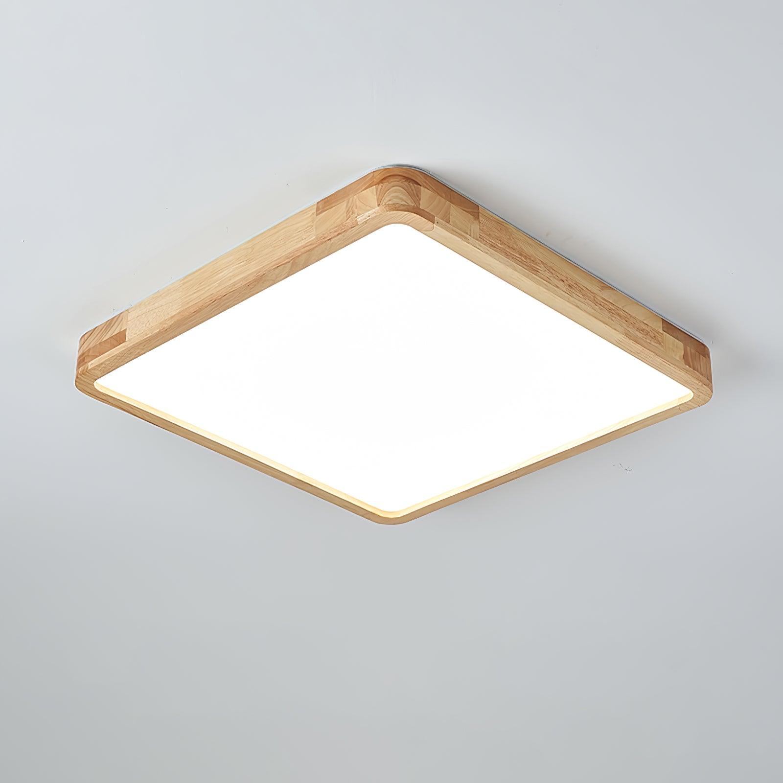 Aldalaya Ceiling Light Wooden Geometric LED